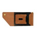 autorskie portfele brązowo czarny portfel na klips