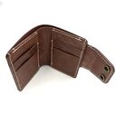 brązowy portfel portfele skórzany ręcznie