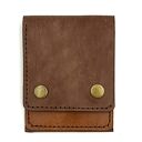 handmade portfel w odcieniach brązu ze skóry ręcznie uszyty na karty