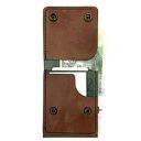 trendy portfele damski zielono brązowy portfel skórzany