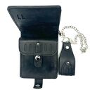 portfele portfel na bilon czarny skórzany na