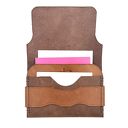 unikatowe portfele brązowy portfel skórzany z klapką