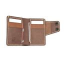 ręcznie robione portfele portfel ze skóry brązowy skórzany na karty