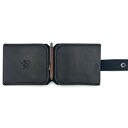 męski portfele portfel czarno brązowy ze skóry