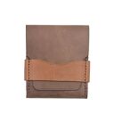 gustowne portfele brązowy portfel skórzany z klapką