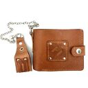 handmade brązowy portfel skórzany na bilon ręcznie uszyty