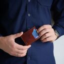 Minimalistyczny portfel skórzany męski ręcznie szyty