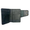 portfele skórzany czarny duży portfel ręcznie uszyty