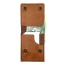 modne portfele portfel na karty w odcieniach brązu ze skóry