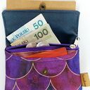 Portfelik z korka korek less waste - ręcznie robiony