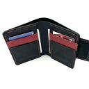 portfele damski portfel duży czarny z dodatkiem