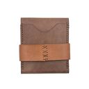 portfele brązowy portfel skórzany z klapką