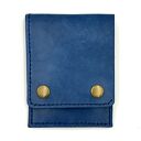 handmade niebieski portfel skórzany ręcznie uszyty na karty i banknoty