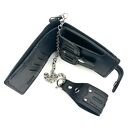 portfele czarny portfel skórzany na bilon