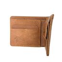 portfele damski jasno brązowy skórzany portfel