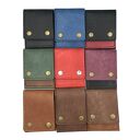 portfele fioletowo czarny portfel ze skóry