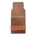 portfele brązowy portfel skórzany z klapką