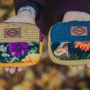 Kolorowy portfelik handmade patchwork