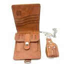 niesztampowe portfele damski brązowy portfel skórzany na bilon