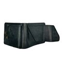 gustowne portfele portfel vintage pojemny czarny skórzany