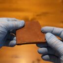 portfele mały brązowy portfel skórzany