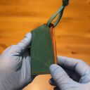 portfele portfel ze skóry mały skórzany turkusowo