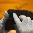 portfele czarny duży portfel ręcznie uszyty