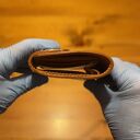 nietypowe portfele jasno brązowy portfel skórzany