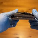 portfele skórzany portfel szary na bilon i