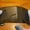 czarny portfel portfele skórzany ręcznie