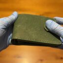 portfele na bilon zielony portfel ręcznie uszyty