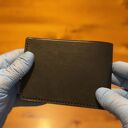 czarny portfel portfele skórzany ręcznie