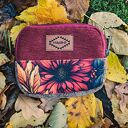 Mały portfelik damski handmade patchwork z tkaniny z odzysku