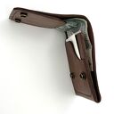 portfele ciemno brązowy portfel skórzany