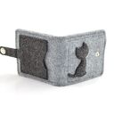 Portfel MINI z kotem - Filc