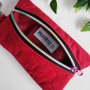 Mały organizer - etui portfel z weluru bordowego OE02 