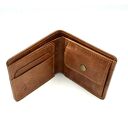 unikalne portfele skórzany portfel jasno brązowy