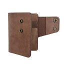 portfele skórzany duży brązowy portfel ręcznie uszyty