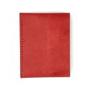 czerwony portfel portfele skórzany ręcznie