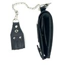 portfele damski czarny portfel skórzany na bilon