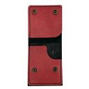 portfele czarno czerwony portfel skórzany