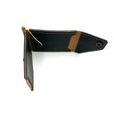 brązowy portfel portfele czarny na klips