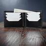 wildleather Męski portfel skórzany model poziomy czarny - Handmade