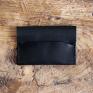 personalizowany minimalistyczny portfel ze skóry naturalnej bydlęca