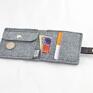 portmonetka portfel mini z kotem - filc mały