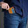 męski portfel skórzany minimalistyczny na karty ręcznie szyty