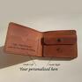 LUNIKO Leather Goods męski skórzany z recznie robiony - portfel prezent dla fana bmw