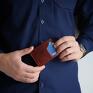 męski portfel minimalistyczny skórzany ręcznie szyty