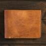 Mirons Leather Goods skórzany portfel bifold męski