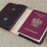 skóra portfel, etui na paszport i dokumenty